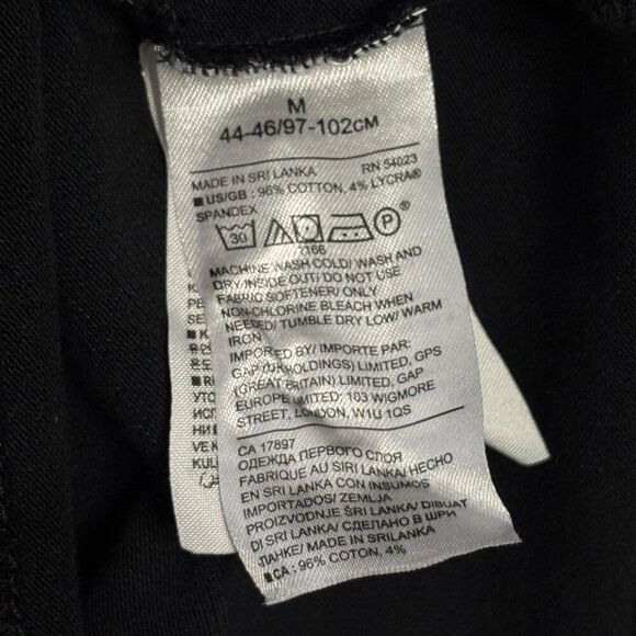 Banana Republic Performance Pique Polo Shirt Solid Black M Pocket Stretch Cotton - Picture 4 of 4